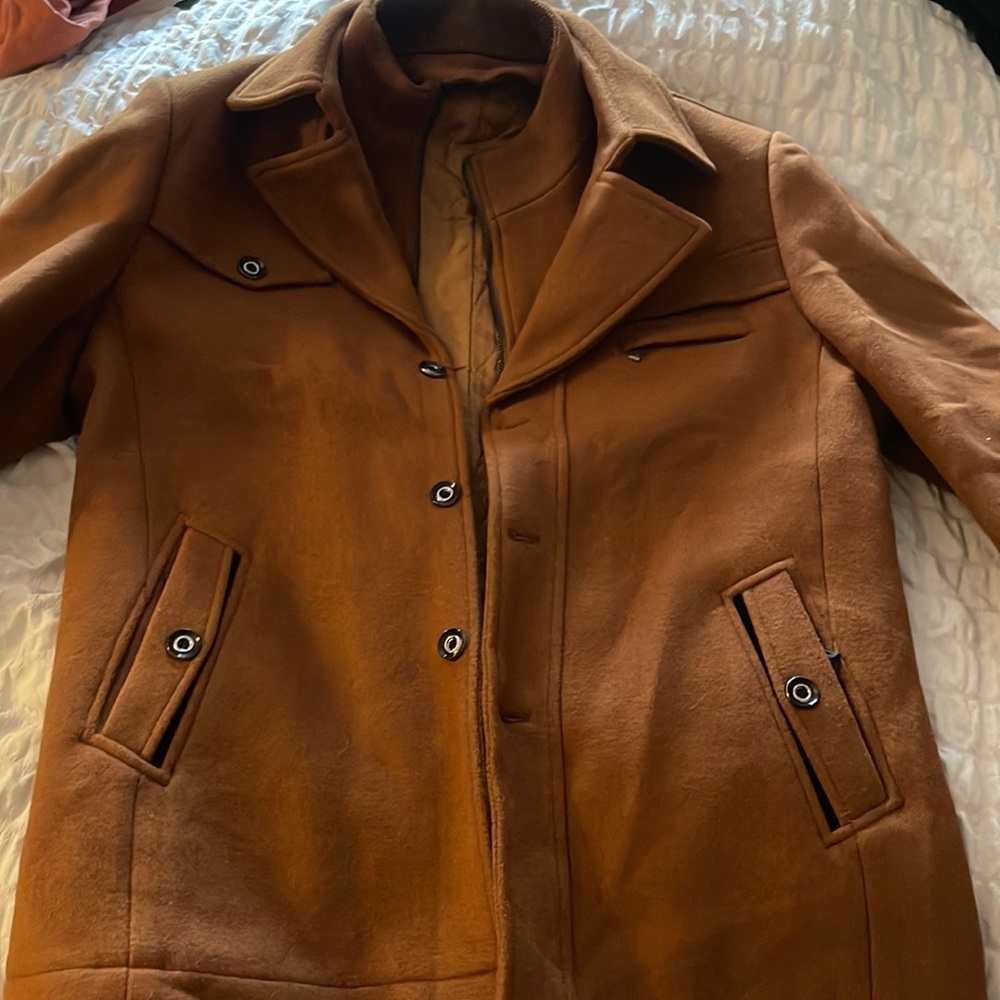 Brown Westwind Pea Coat. Size XL